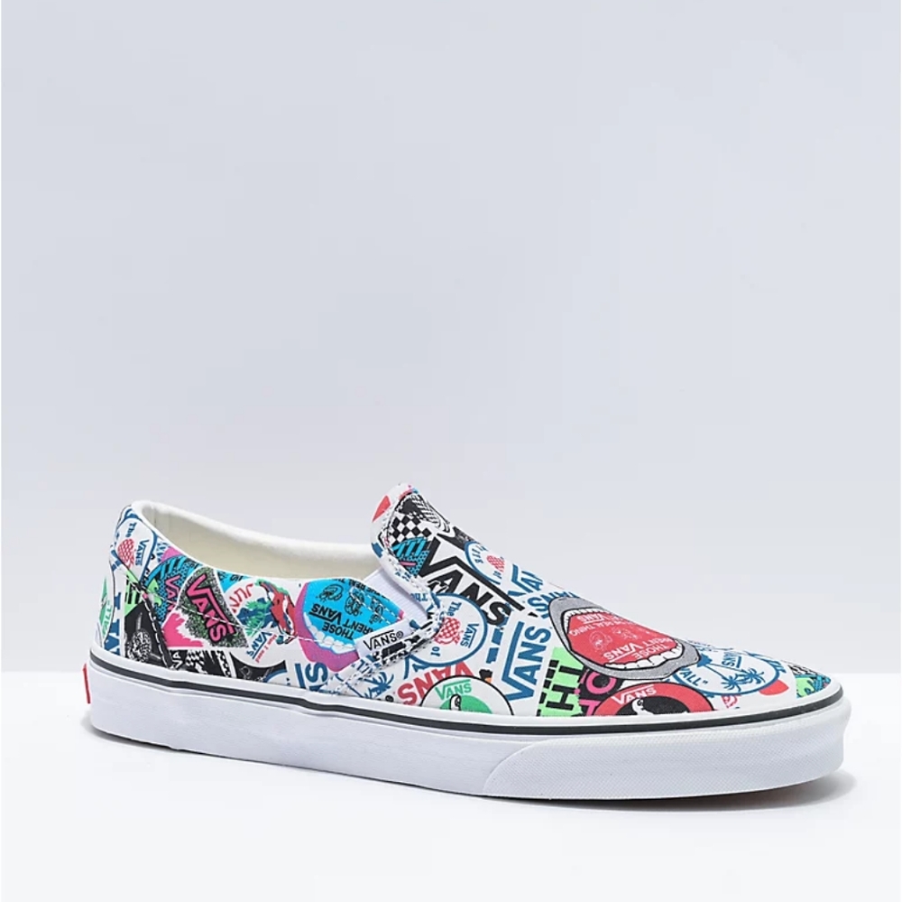 Vans Slip-On Mash-Up Stickers Skate Shoes